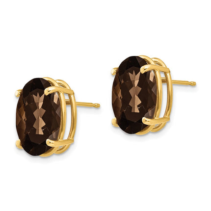 14k Yellow Gold Earrings Style XE92SQ - Classique Jewelry Inc.