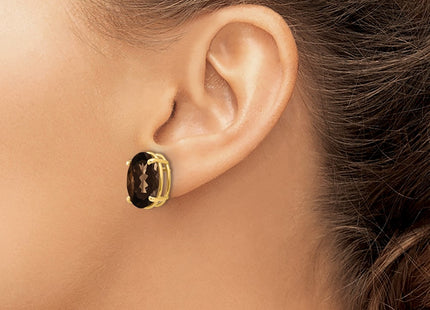 14k Yellow Gold Earrings Style XE92SQ - Classique Jewelry Inc.