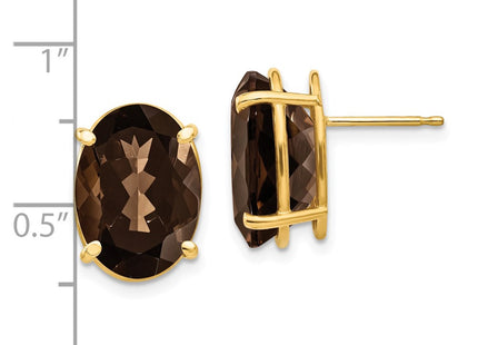 14k Yellow Gold Earrings Style XE92SQ - Classique Jewelry Inc.