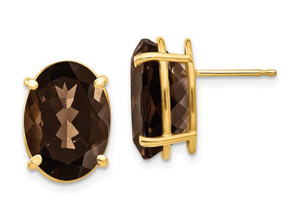 14k Yellow Gold Earrings Style XE92SQ - Classique Jewelry Inc.