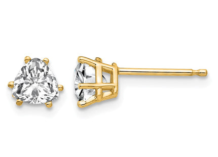 14K gold cubic zirconia earrings