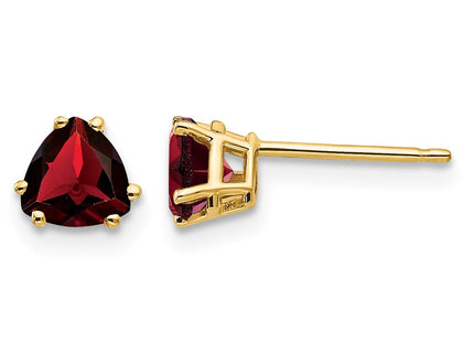 14K gold garnet earrings