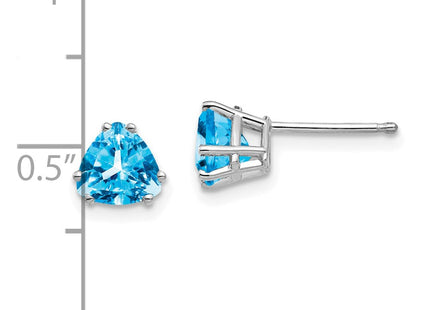 14k White Gold Earrings Style XE94WBT - Classique Jewelry Inc.