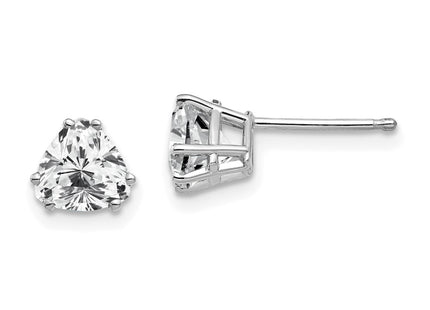 14k White Gold Earrings Style XE94WCZ - Classique Jewelry Inc.