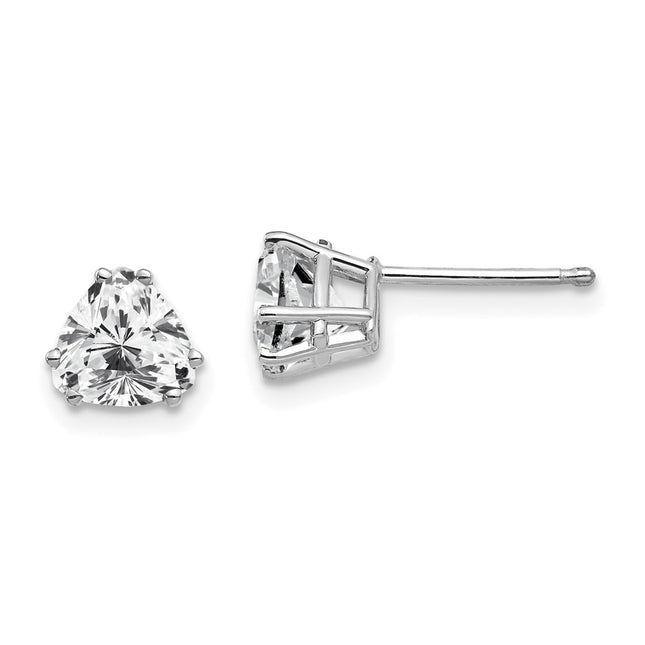 14k White Gold Earrings Style XE94WCZ - Classique Jewelry Inc.