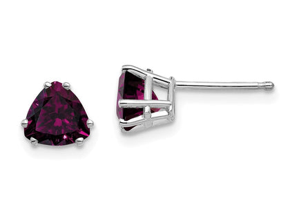 14K gold amethyst earrings