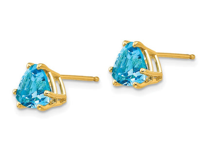 14k Yellow Gold Earrings Style XE95BT - Classique Jewelry Inc.