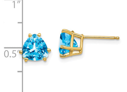 14k Yellow Gold Earrings Style XE95BT - Classique Jewelry Inc.