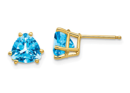 14k Yellow Gold Earrings Style XE95BT - Classique Jewelry Inc.
