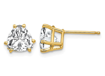 14K gold cubic zirconia earrings