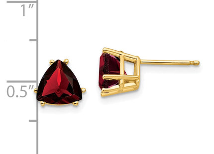14k Trillion Garnet Earrings (Style XE95GA)