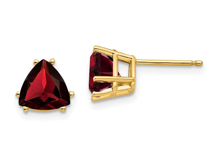 14k Trillion Garnet Earrings (Style XE95GA)