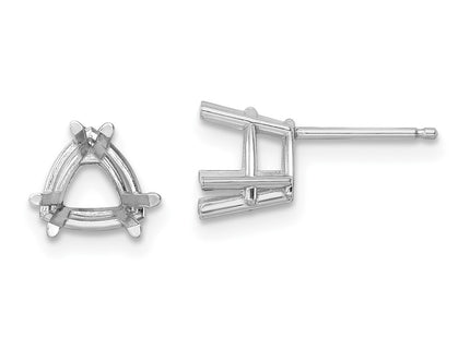 14K white gold earrings
