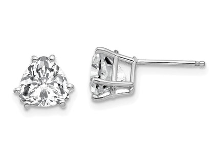 14k White Gold Earrings Style XE95WCZ - Classique Jewelry Inc.