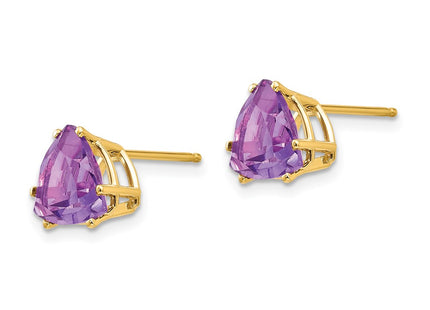 14k Yellow Gold Earrings Style XE96AM - Classique Jewelry Inc.