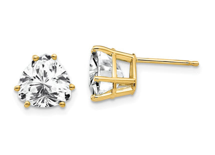 14K gold quartz earrings