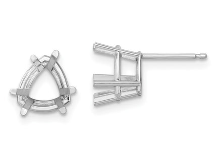 14k White Gold Earrings Style XE96W - Classique Jewelry Inc.