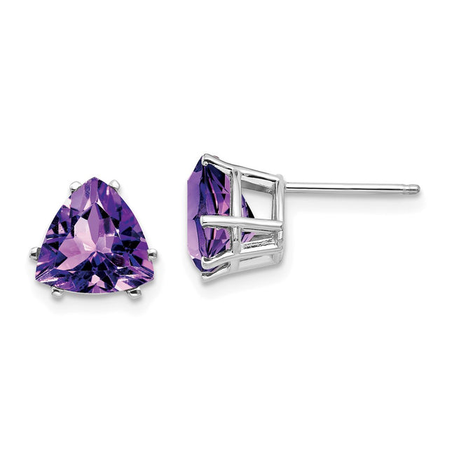 14k White Gold Earrings Style XE96WAM - Classique Jewelry Inc.