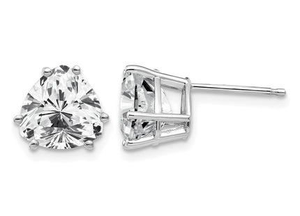 14K white gold cubic zirconia earrings