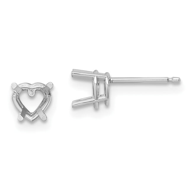 14k White Gold Earrings Style XE97W - Classique Jewelry Inc.