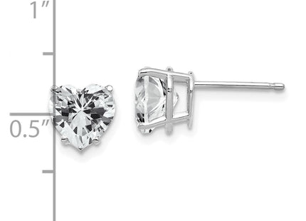 14k White Gold Earrings Style XE99WCZ - Classique Jewelry Inc.