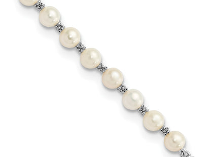 14k White Gold Bracelets Style XF155 - Classique Jewelry Inc.