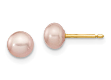 14k Yellow Gold Earrings Style XF206 - Classique Jewelry Inc.