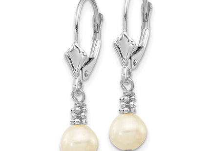 14k White Gold Earrings Style XF215 - Classique Jewelry Inc.