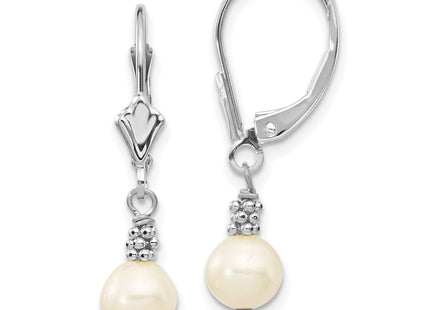 14k White Gold Earrings Style XF215 - Classique Jewelry Inc.