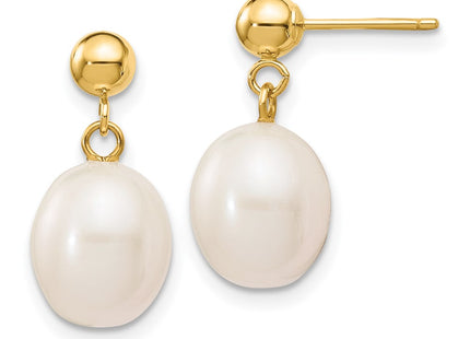 14k Yellow Gold Earrings Style XF250E - Classique Jewelry Inc.