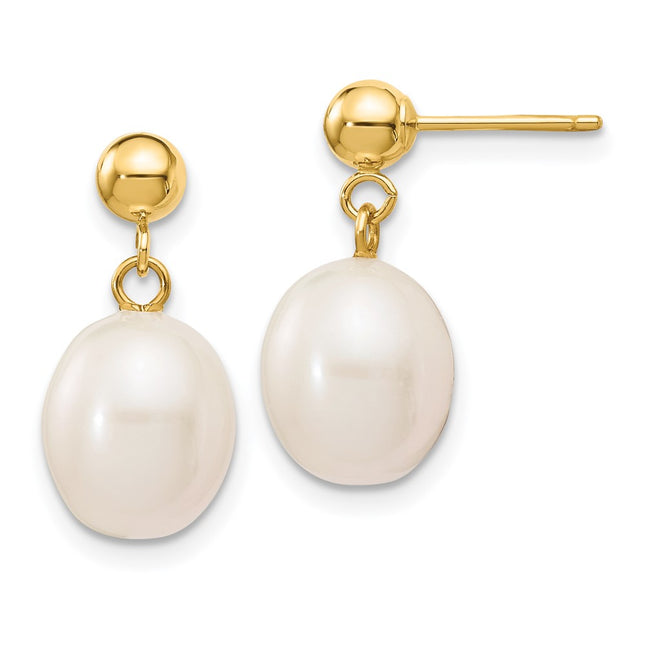 14k Yellow Gold Earrings Style XF250E - Classique Jewelry Inc.