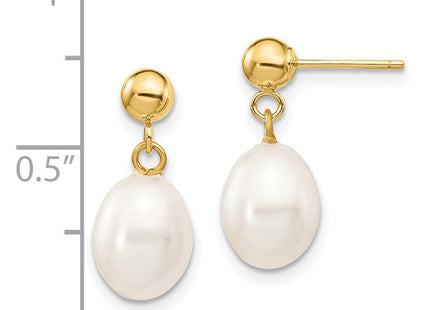 14k Yellow Gold Earrings Style XF251E - Classique Jewelry Inc.