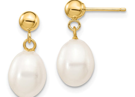 14k Yellow Gold Earrings Style XF251E - Classique Jewelry Inc.