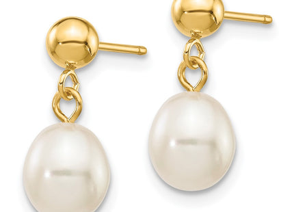 14k Yellow Gold Earrings Style XF252E - Classique Jewelry Inc.