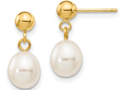 14k Yellow Gold Earrings Style XF252E - Classique Jewelry Inc.