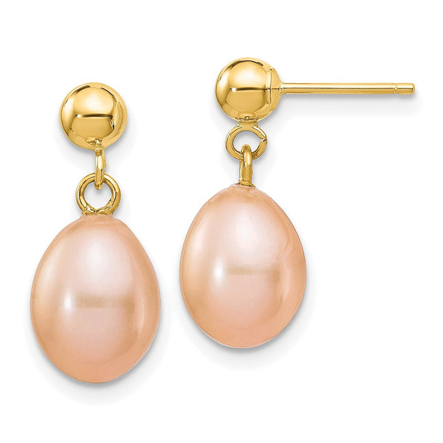 14k Yellow Gold Earrings Style XF261E - Classique Jewelry Inc.