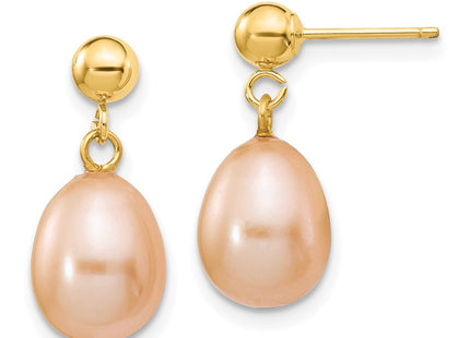 14k Yellow Gold Earrings Style XF262E - Classique Jewelry Inc.