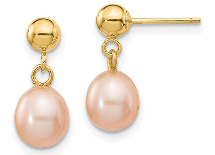 14k Yellow Gold Earrings Style XF267E - Classique Jewelry Inc.