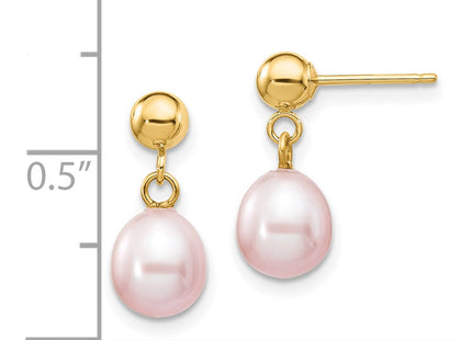 14k Yellow Gold Earrings Style XF278E - Classique Jewelry Inc.