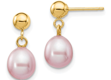 14k Yellow Gold Earrings Style XF278E - Classique Jewelry Inc.