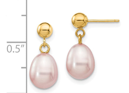 14k Yellow Gold Earrings Style XF279E - Classique Jewelry Inc.