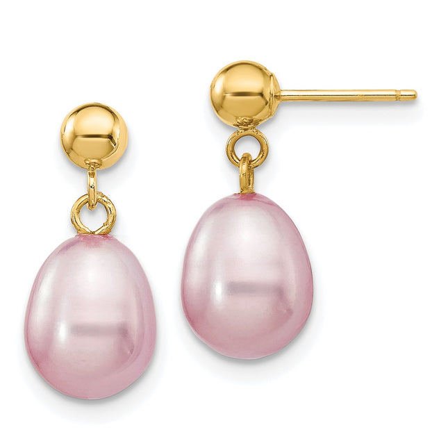 14k Yellow Gold Earrings Style XF279E - Classique Jewelry Inc.
