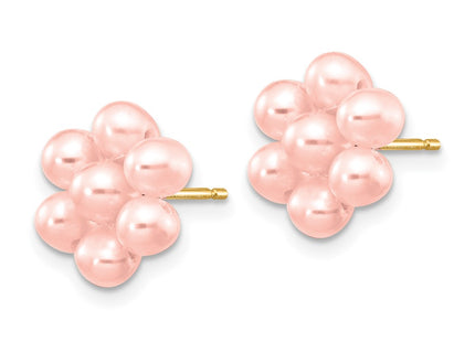 14k Yellow Gold Earrings Style XF298EPI - Classique Jewelry Inc.