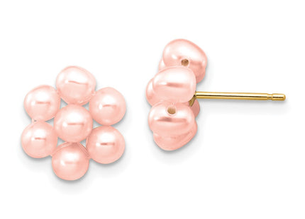 14k Yellow Gold Earrings Style XF298EPI - Classique Jewelry Inc.