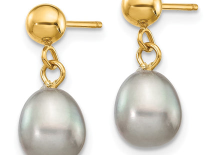 14k Yellow Gold Earrings Style XF330E - Classique Jewelry Inc.