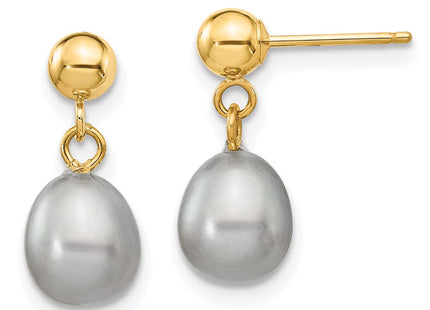 14k Yellow Gold Earrings Style XF330E - Classique Jewelry Inc.