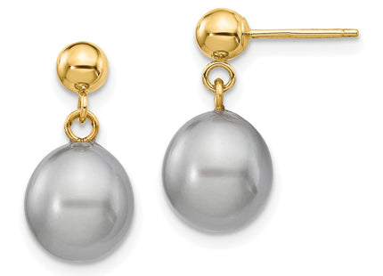 14k Yellow Gold Earrings Style XF334E - Classique Jewelry Inc.