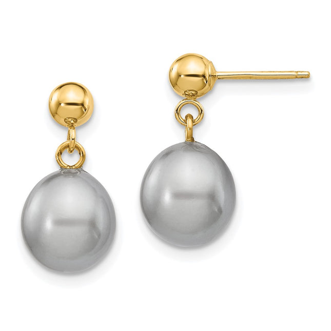 14k Yellow Gold Earrings Style XF334E - Classique Jewelry Inc.
