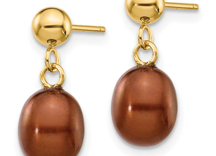 14k Yellow Gold Earrings Style XF335E - Classique Jewelry Inc.