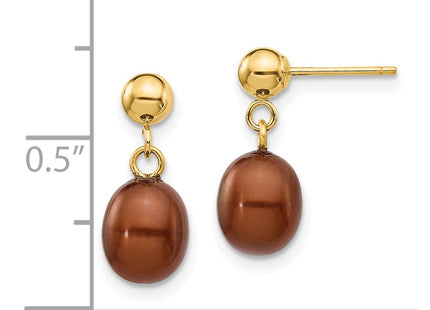 14k Yellow Gold Earrings Style XF335E - Classique Jewelry Inc.